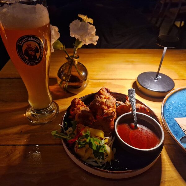 Fried Chicken mit Weizenbier